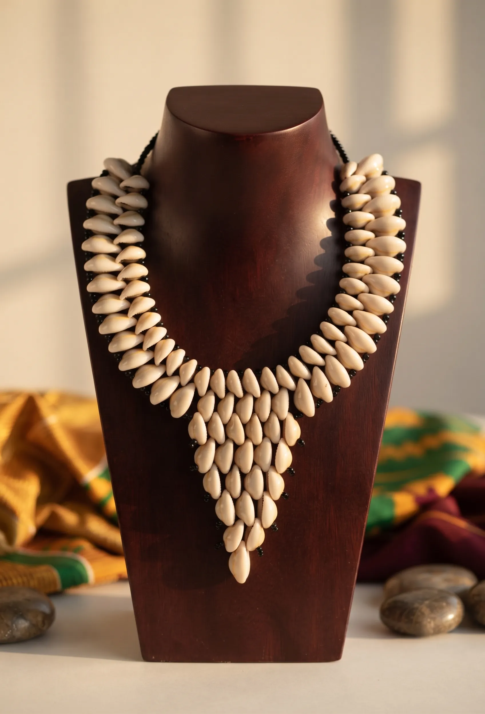 African Cowry Shell Necklace